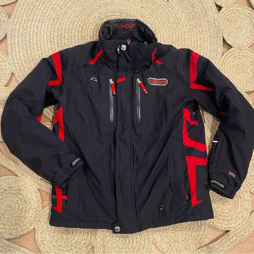 Spyder Men's Black and Red Jacket
